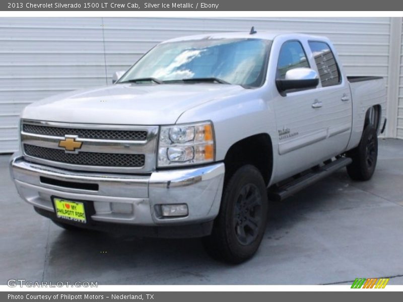 Silver Ice Metallic / Ebony 2013 Chevrolet Silverado 1500 LT Crew Cab