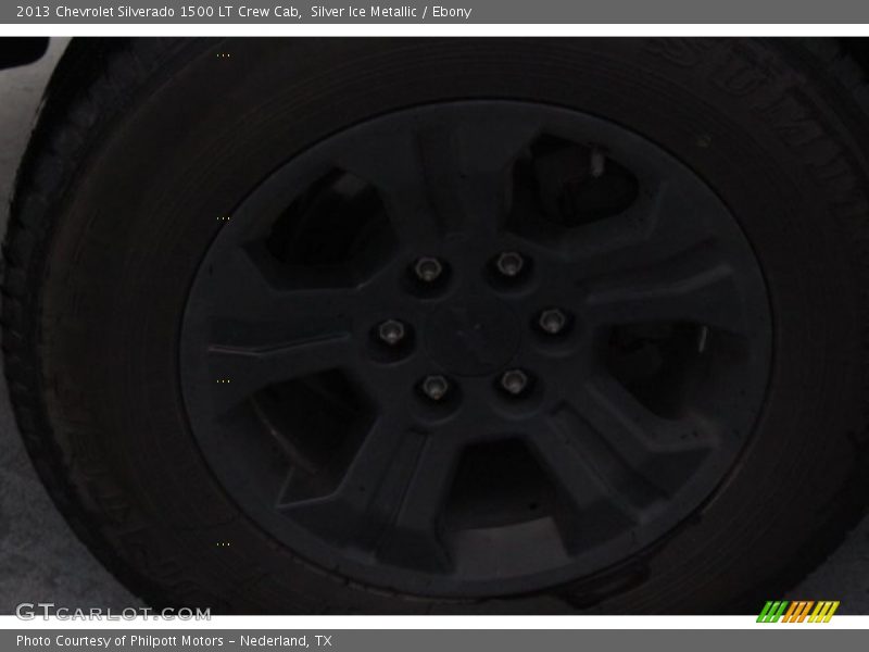 Silver Ice Metallic / Ebony 2013 Chevrolet Silverado 1500 LT Crew Cab