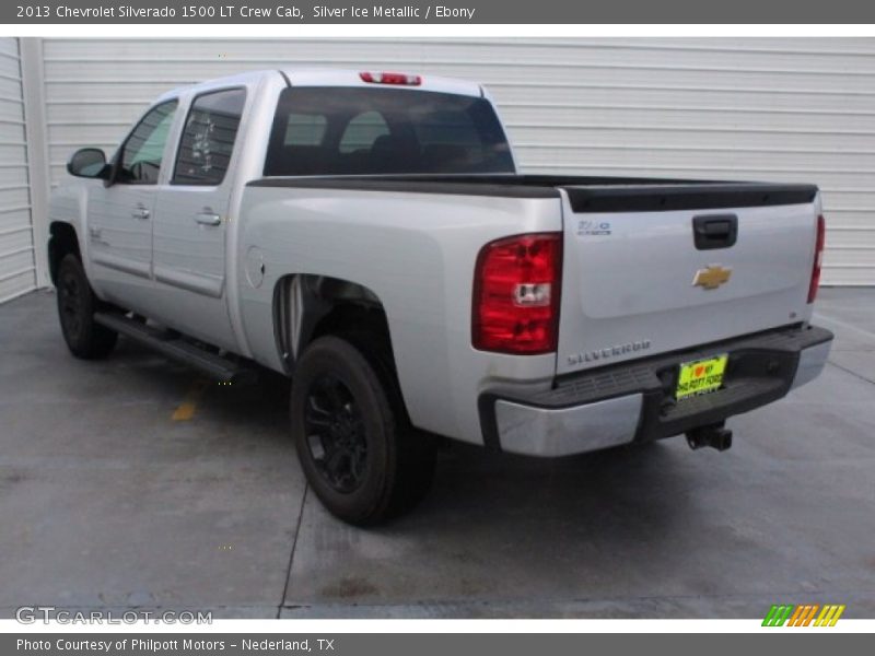 Silver Ice Metallic / Ebony 2013 Chevrolet Silverado 1500 LT Crew Cab