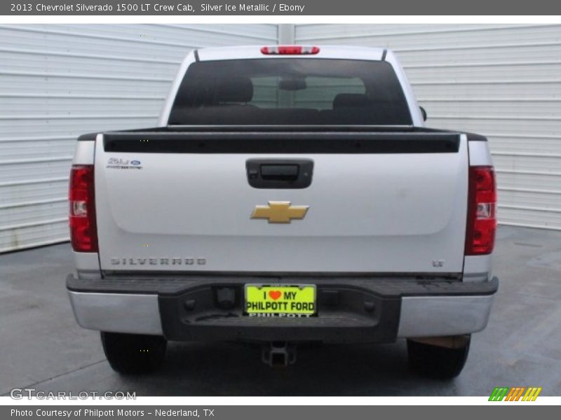 Silver Ice Metallic / Ebony 2013 Chevrolet Silverado 1500 LT Crew Cab