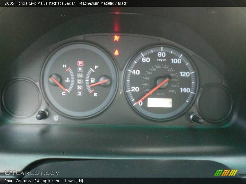 Magnesium Metallic / Black 2005 Honda Civic Value Package Sedan