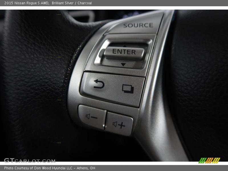 Brilliant Silver / Charcoal 2015 Nissan Rogue S AWD