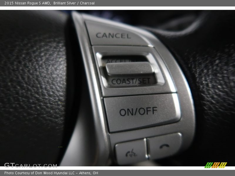 Brilliant Silver / Charcoal 2015 Nissan Rogue S AWD