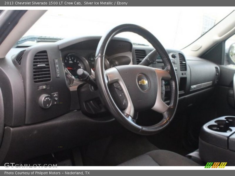 Silver Ice Metallic / Ebony 2013 Chevrolet Silverado 1500 LT Crew Cab