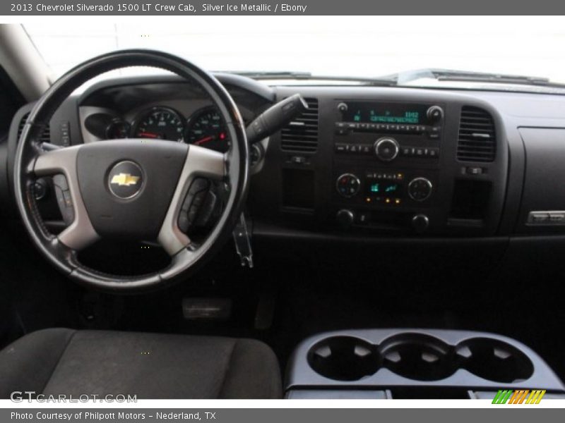 Silver Ice Metallic / Ebony 2013 Chevrolet Silverado 1500 LT Crew Cab