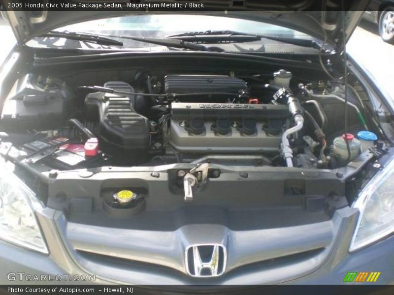 Magnesium Metallic / Black 2005 Honda Civic Value Package Sedan