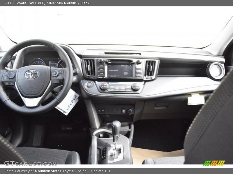 Silver Sky Metallic / Black 2018 Toyota RAV4 XLE