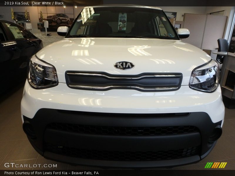 Clear White / Black 2019 Kia Soul