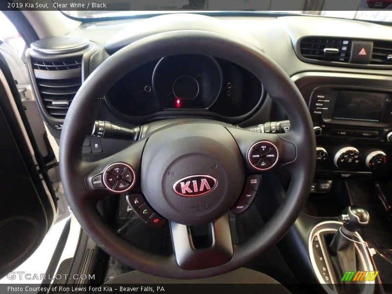 Clear White / Black 2019 Kia Soul