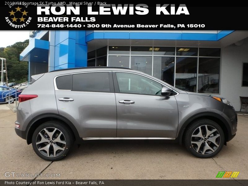 Mineral Silver / Black 2019 Kia Sportage SX Turbo AWD