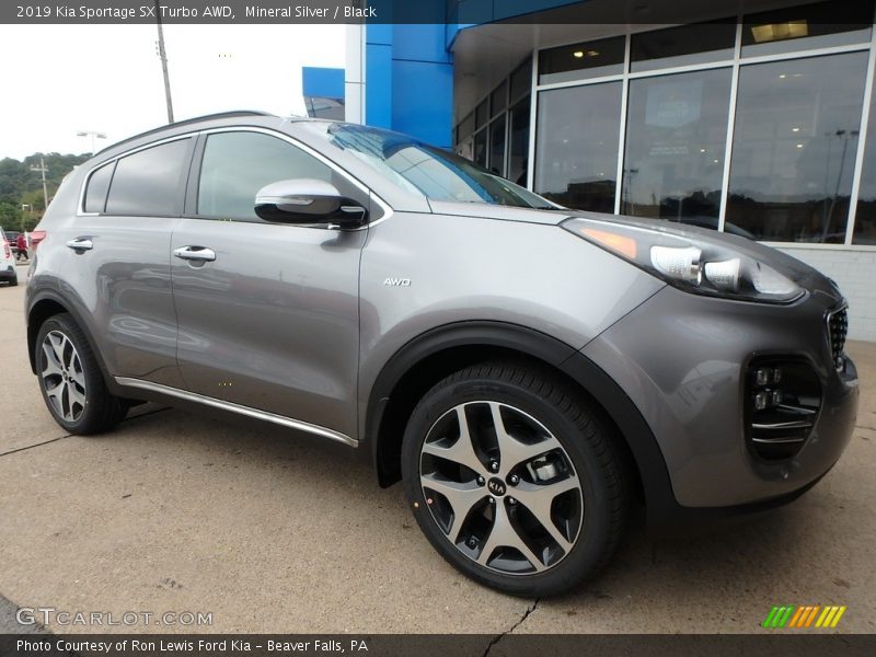 Mineral Silver / Black 2019 Kia Sportage SX Turbo AWD