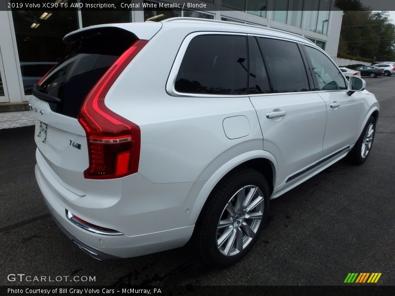 Crystal White Metallic / Blonde 2019 Volvo XC90 T6 AWD Inscription