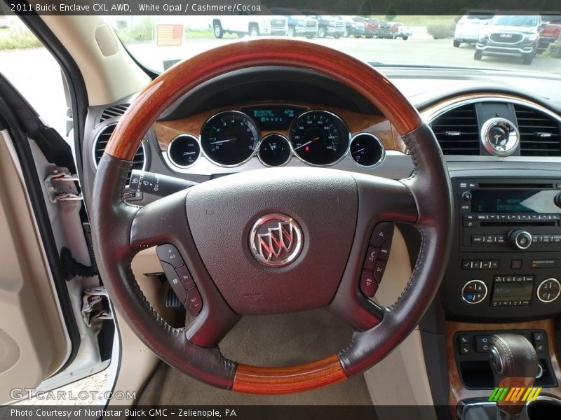 White Opal / Cashmere/Cocoa 2011 Buick Enclave CXL AWD