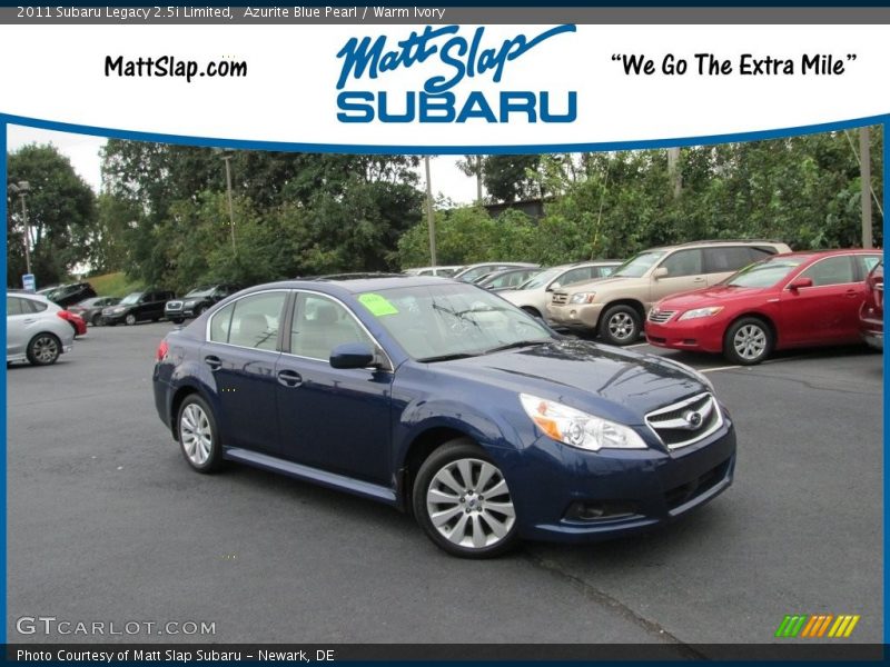 Azurite Blue Pearl / Warm Ivory 2011 Subaru Legacy 2.5i Limited