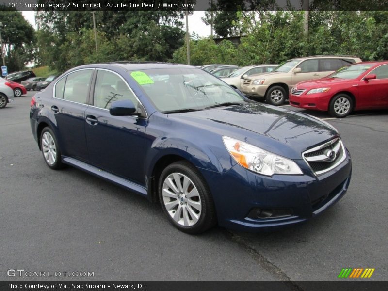 Azurite Blue Pearl / Warm Ivory 2011 Subaru Legacy 2.5i Limited