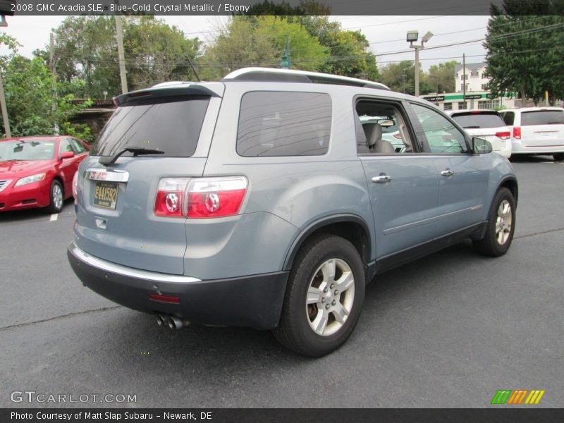 Blue-Gold Crystal Metallic / Ebony 2008 GMC Acadia SLE