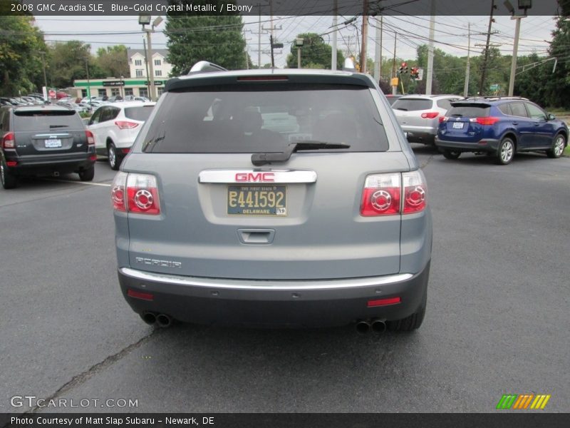 Blue-Gold Crystal Metallic / Ebony 2008 GMC Acadia SLE