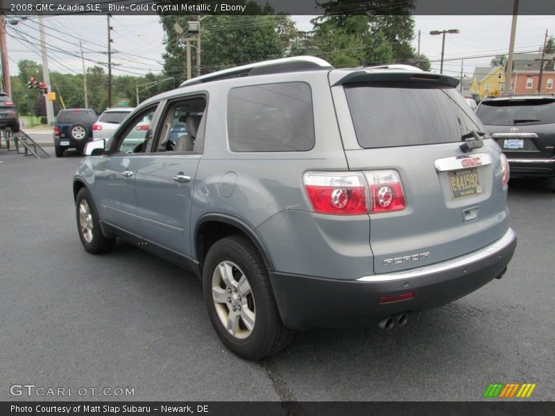 Blue-Gold Crystal Metallic / Ebony 2008 GMC Acadia SLE