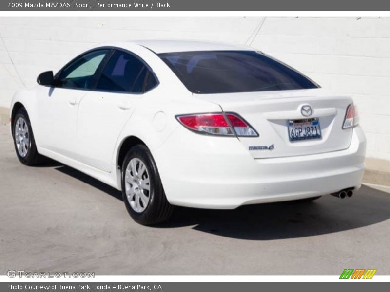 Performance White / Black 2009 Mazda MAZDA6 i Sport