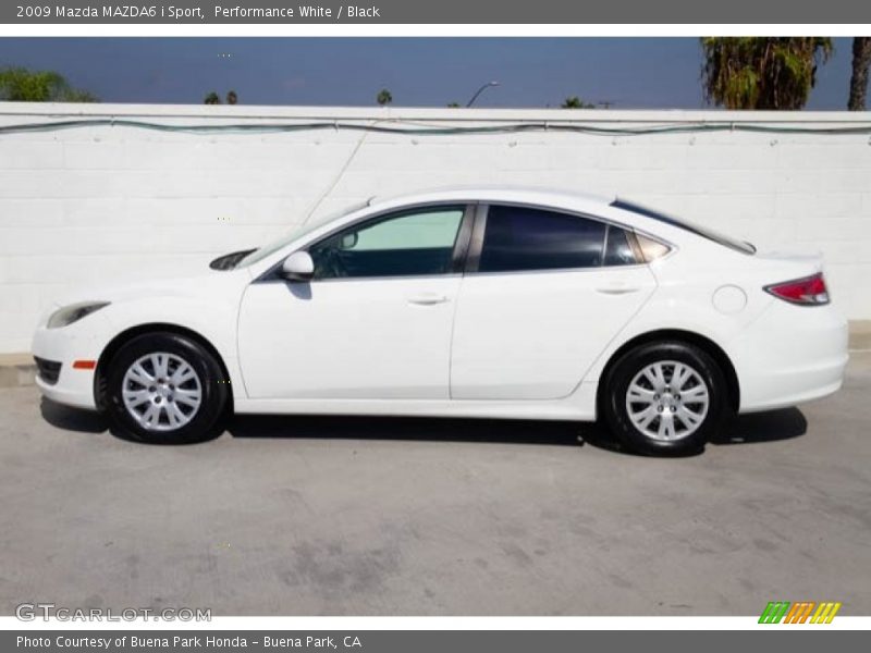 Performance White / Black 2009 Mazda MAZDA6 i Sport