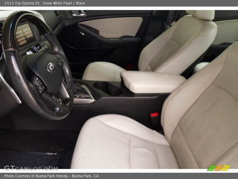 Snow White Pearl / Black 2013 Kia Optima SX