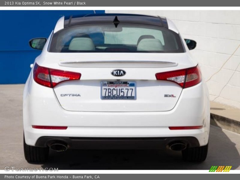 Snow White Pearl / Black 2013 Kia Optima SX