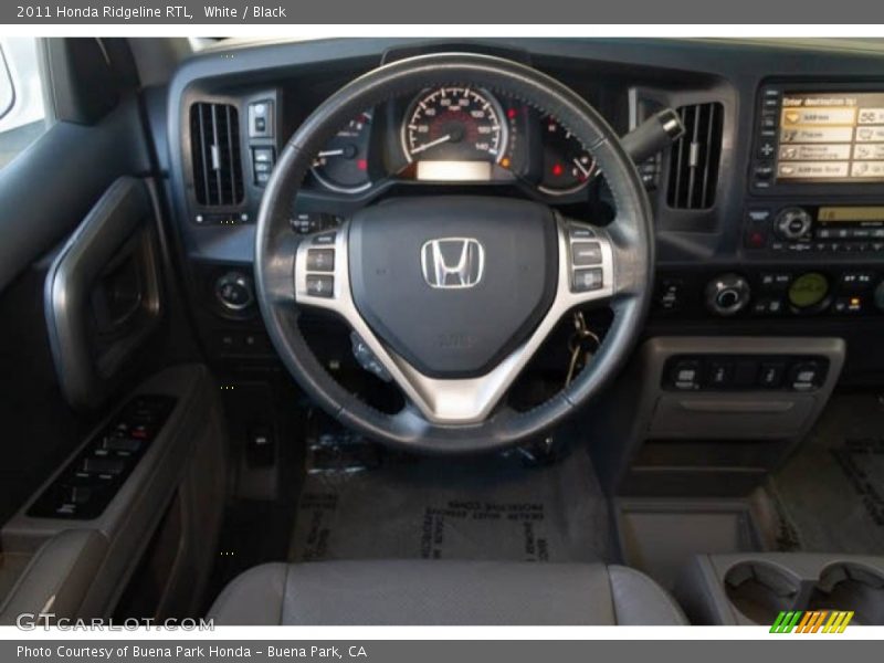White / Black 2011 Honda Ridgeline RTL
