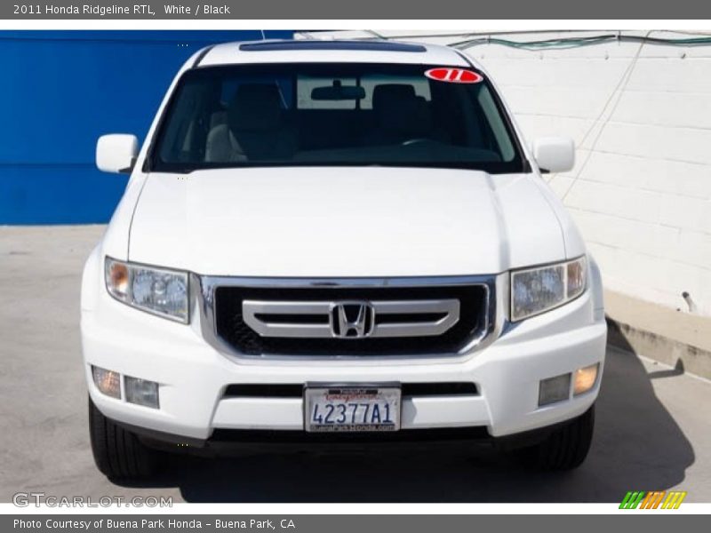 White / Black 2011 Honda Ridgeline RTL