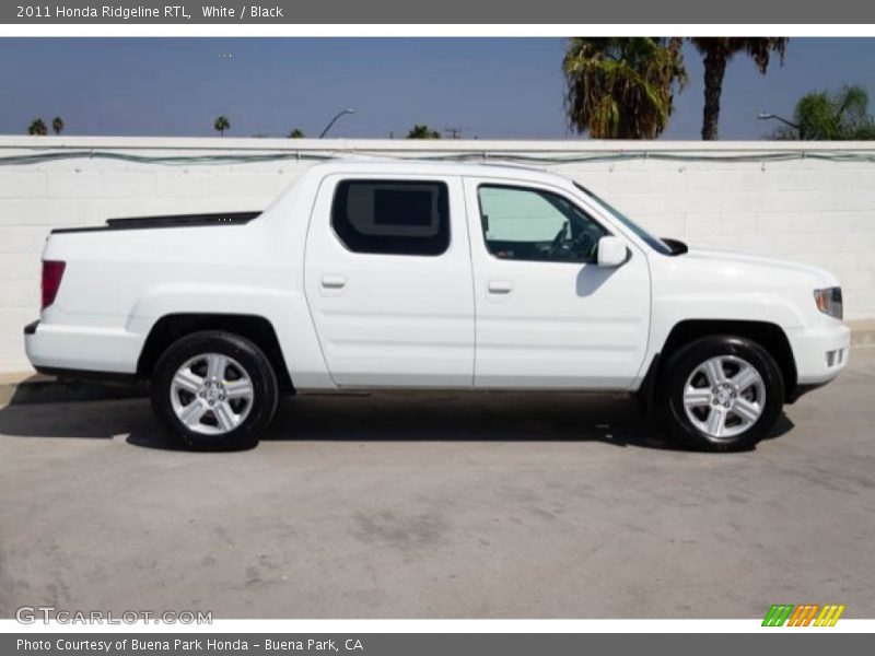 White / Black 2011 Honda Ridgeline RTL