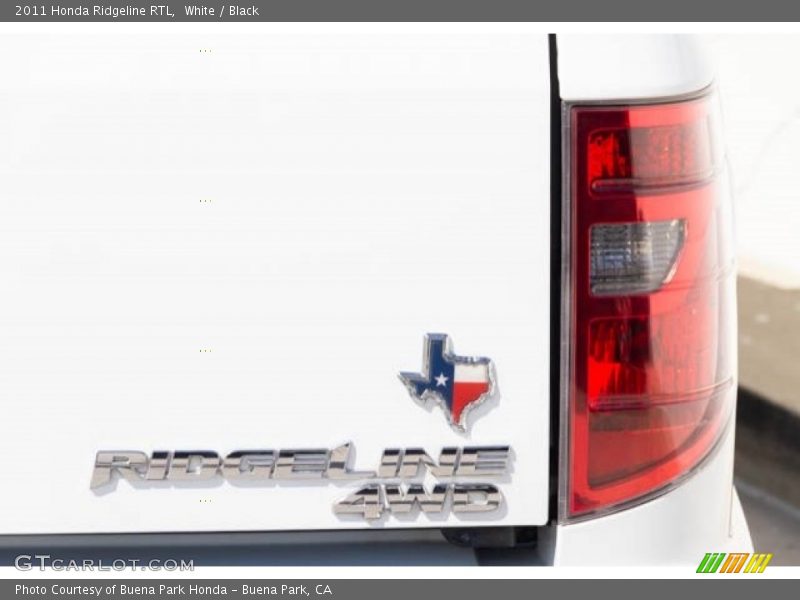 White / Black 2011 Honda Ridgeline RTL