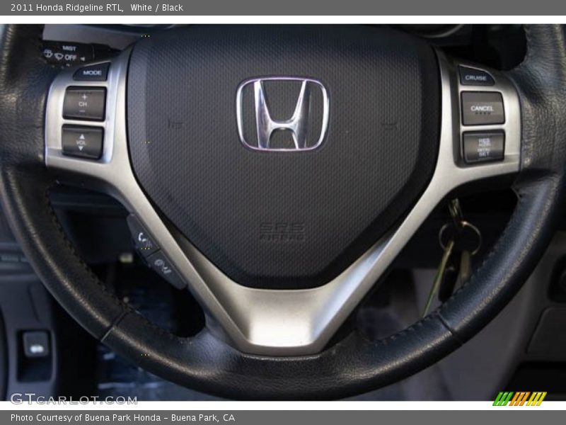 White / Black 2011 Honda Ridgeline RTL