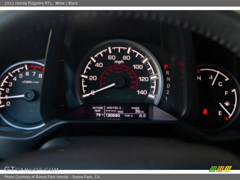 White / Black 2011 Honda Ridgeline RTL