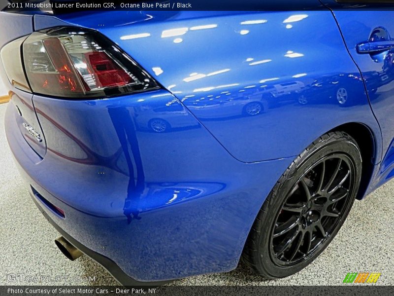 Octane Blue Pearl / Black 2011 Mitsubishi Lancer Evolution GSR