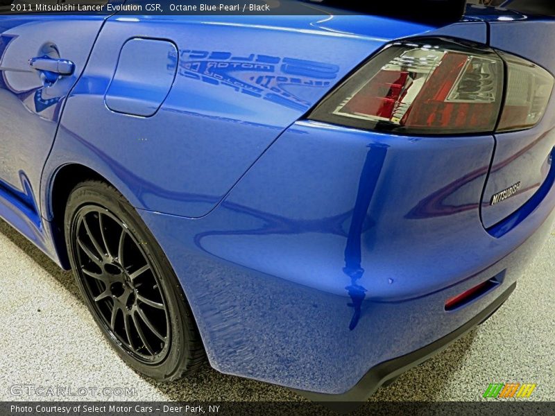 Octane Blue Pearl / Black 2011 Mitsubishi Lancer Evolution GSR