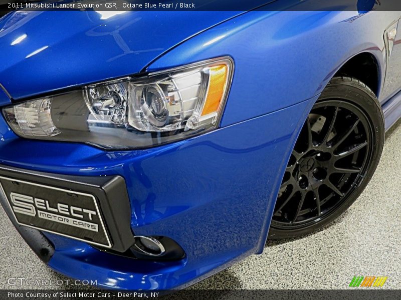 Octane Blue Pearl / Black 2011 Mitsubishi Lancer Evolution GSR