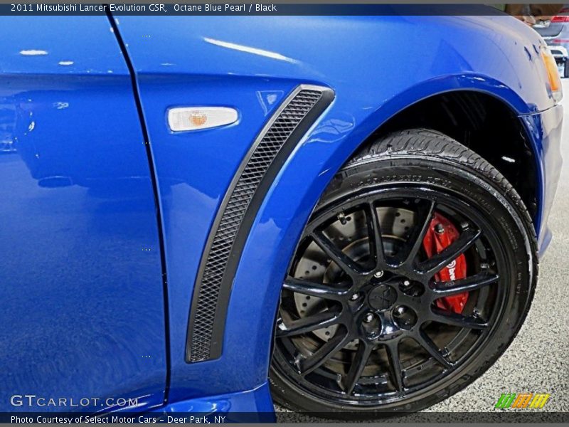 Octane Blue Pearl / Black 2011 Mitsubishi Lancer Evolution GSR