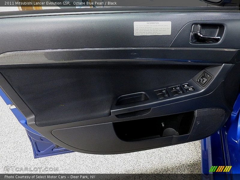 Octane Blue Pearl / Black 2011 Mitsubishi Lancer Evolution GSR