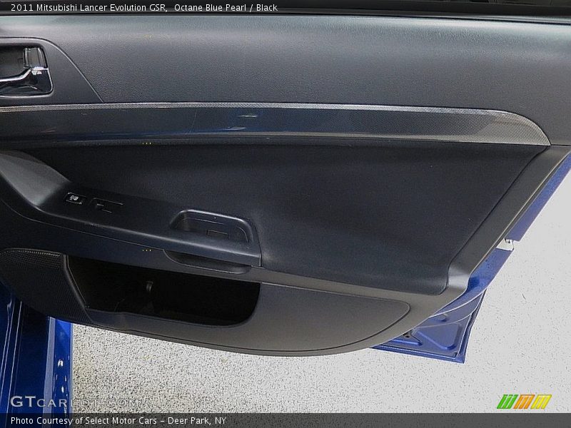 Octane Blue Pearl / Black 2011 Mitsubishi Lancer Evolution GSR