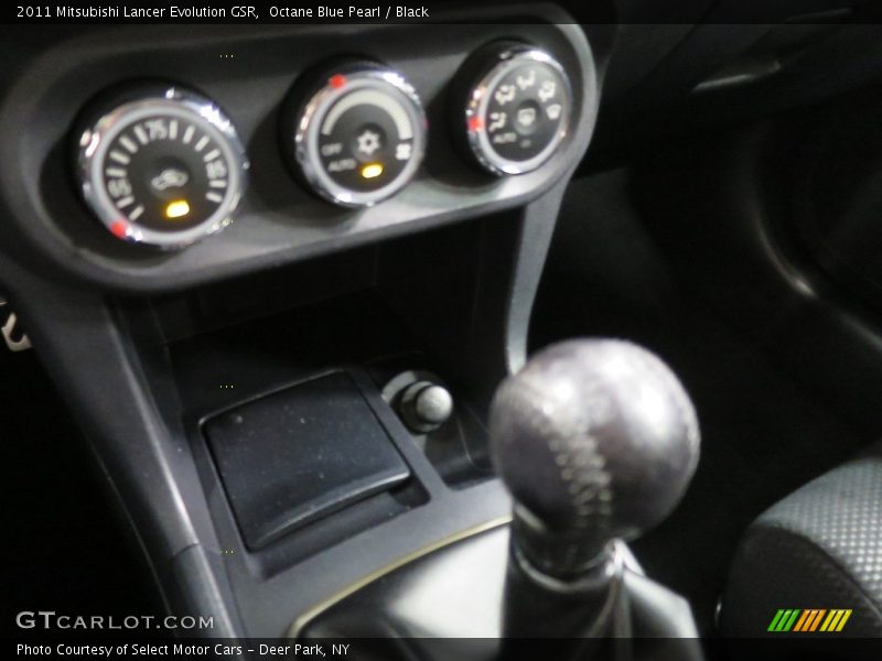 Octane Blue Pearl / Black 2011 Mitsubishi Lancer Evolution GSR