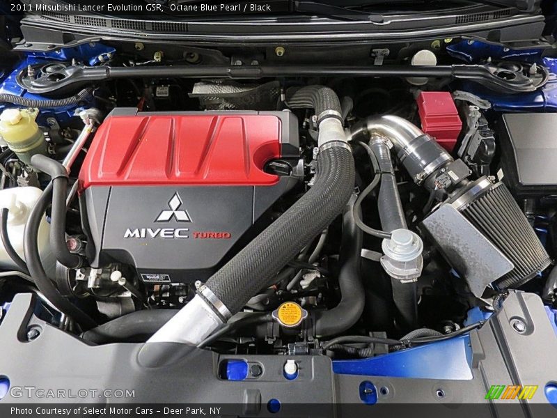 Octane Blue Pearl / Black 2011 Mitsubishi Lancer Evolution GSR