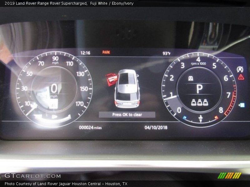  2019 Range Rover Supercharged Supercharged Gauges