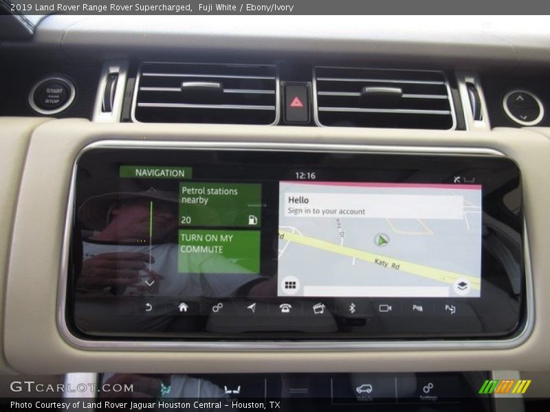 Navigation of 2019 Range Rover Supercharged