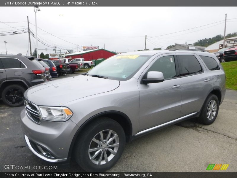 Billet Metallic / Black 2017 Dodge Durango SXT AWD