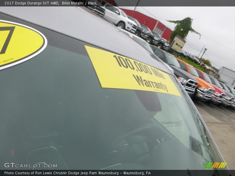 Billet Metallic / Black 2017 Dodge Durango SXT AWD