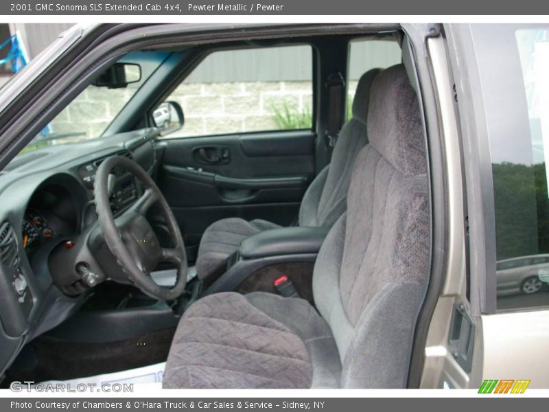 Pewter Metallic / Pewter 2001 GMC Sonoma SLS Extended Cab 4x4