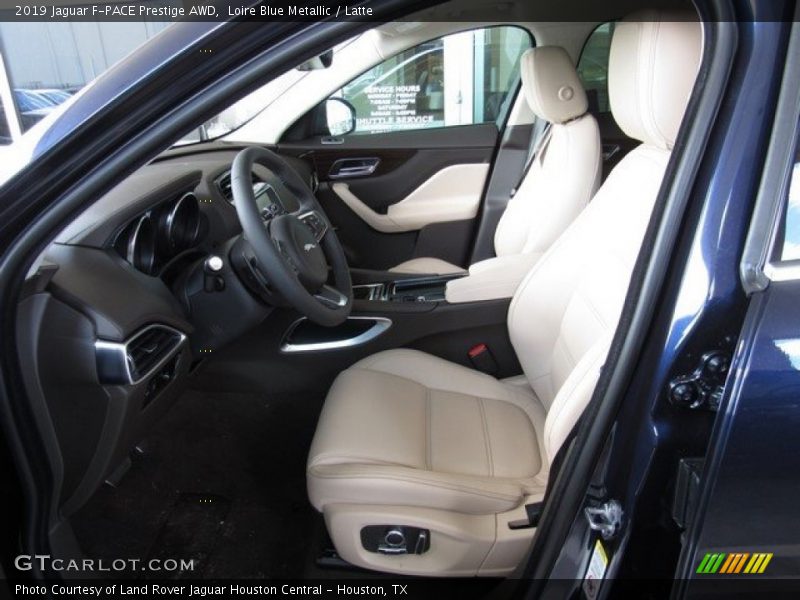 Loire Blue Metallic / Latte 2019 Jaguar F-PACE Prestige AWD