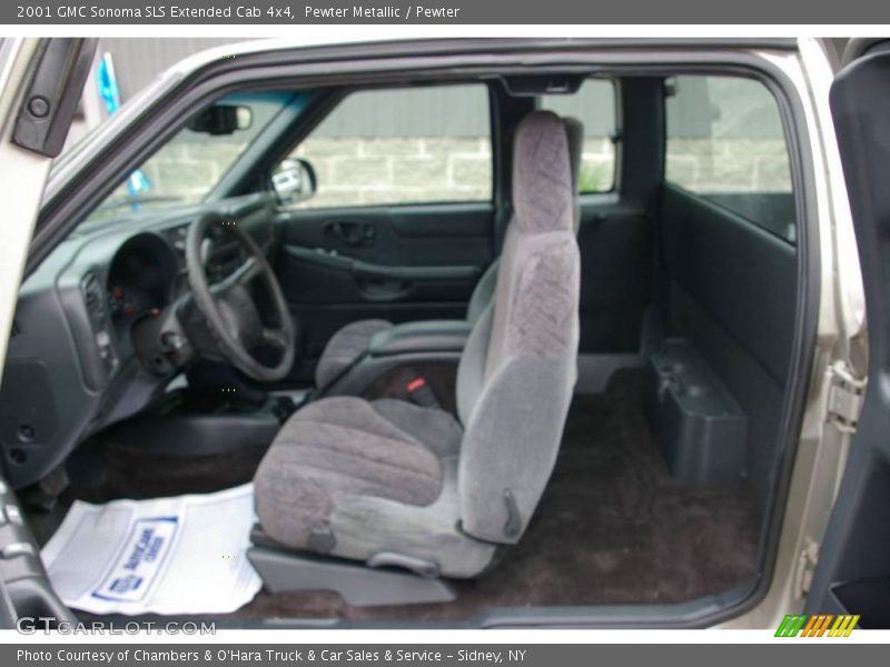 Pewter Metallic / Pewter 2001 GMC Sonoma SLS Extended Cab 4x4