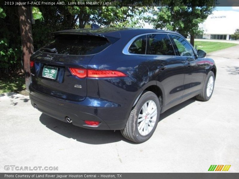 Loire Blue Metallic / Latte 2019 Jaguar F-PACE Prestige AWD