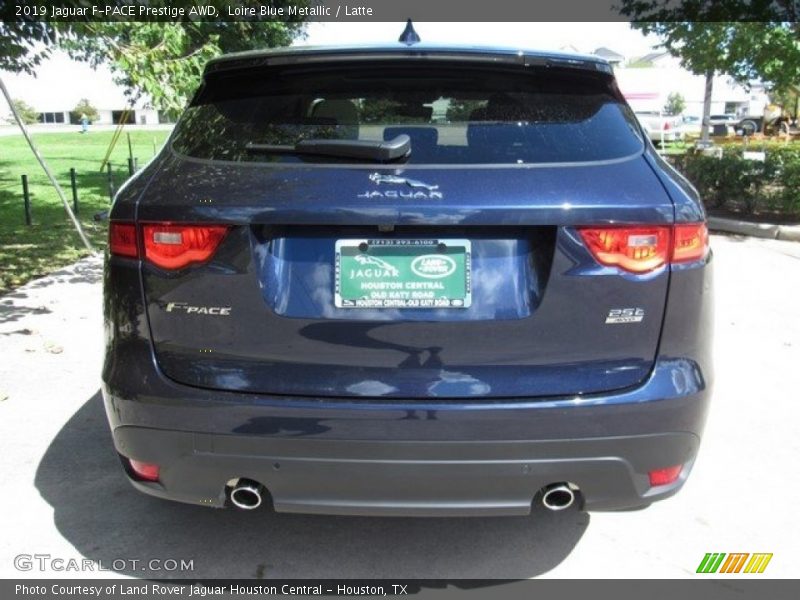 Loire Blue Metallic / Latte 2019 Jaguar F-PACE Prestige AWD