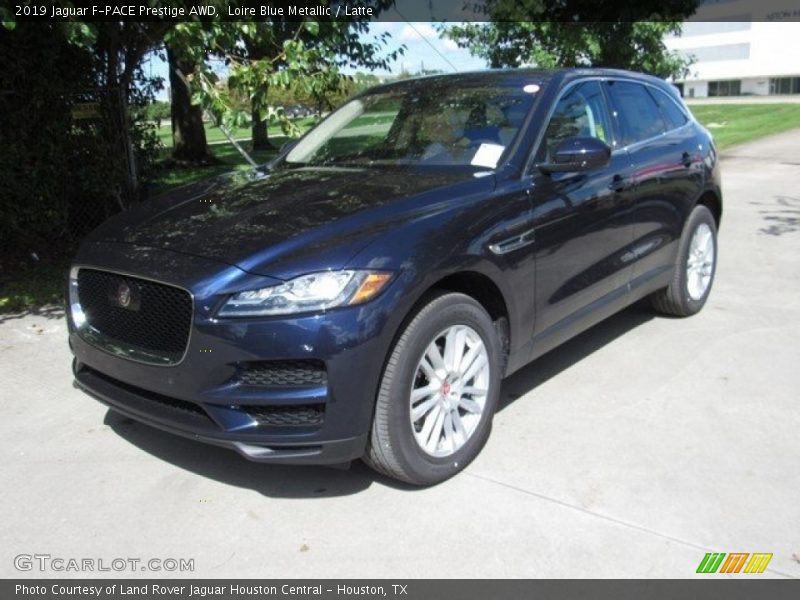 Loire Blue Metallic / Latte 2019 Jaguar F-PACE Prestige AWD